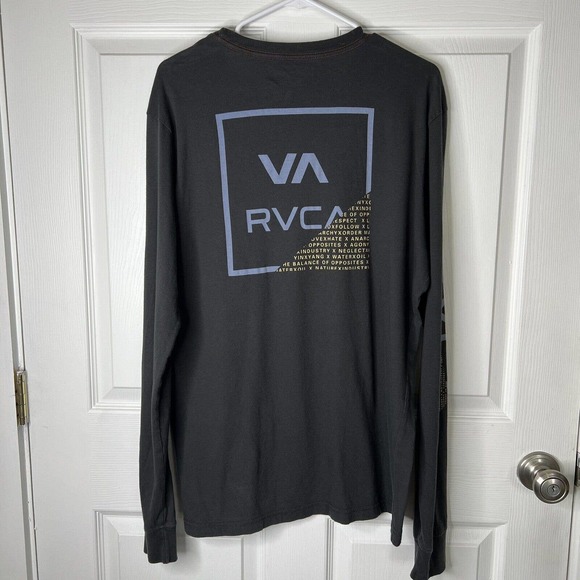 RVCA Standard Tee Long sleeve M Men’s T-shirt Black Standard Wash - Picture 4 of 4